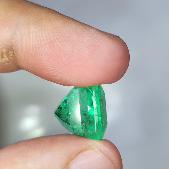 Emerald natural origin Afghanistan panjsher 16.710ct - Picture 14 of 14